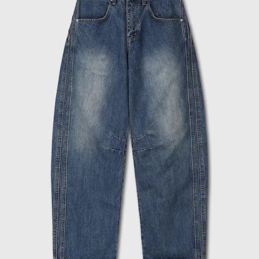[BUNJANG] DIVEIN Wide Curved Denim Pants Size 1 / 다이브인 와이드 커브드 데님 팬츠 1사이즈