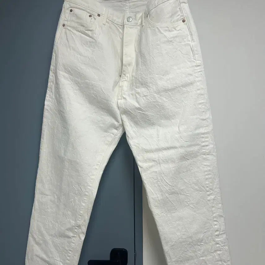[BUNJANG] Kaptain Sunshine 5-Pocket White Denim Pants / 캡틴선샤인 5p 화이트데님