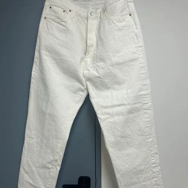 [BUNJANG] Kaptain Sunshine 5-Pocket White Denim Pants / 캡틴선샤인 5p 화이트데님