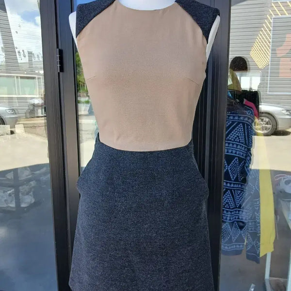 [BUNJANG] System Women's Two-Tone Mini Dress / 시스템 여성 원피스 투톤 미니원피스
