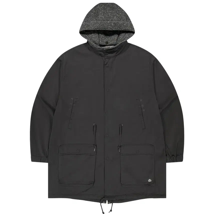 [BUNJANG] Coyseio Washed Military Jacket Mud Charcoal / coyseio 코이세이오 워시드 밀리터리자켓 머드차콜