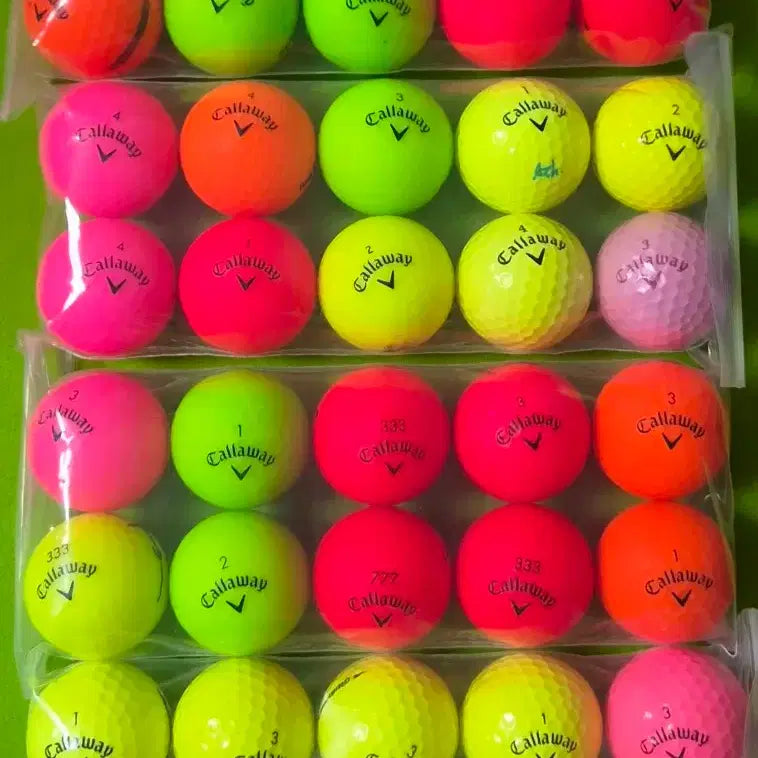 [BUNJANG] Callaway Color Golf Balls - Grade A (40-Count) / 캘러웨이 컬러볼 A급 40개 골프공