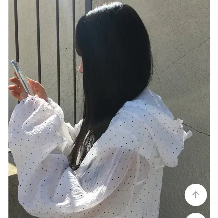 [BUNJANG] Anymore Summer Windbreaker Let's Frill Hooded Dot Windbreaker Jacket / 애니원모어 여름 바람막이 렛츠 프릴 후드 도트 바람막이 자켓 살안타템