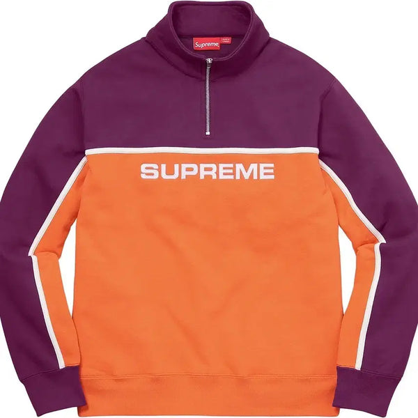 [BUNJANG] Supreme 17FW Two-Tone Half Zip-Up Orange / [새상품, 정품] 희귀매물 슈프림 17fw 투톤 하프집업 오렌지