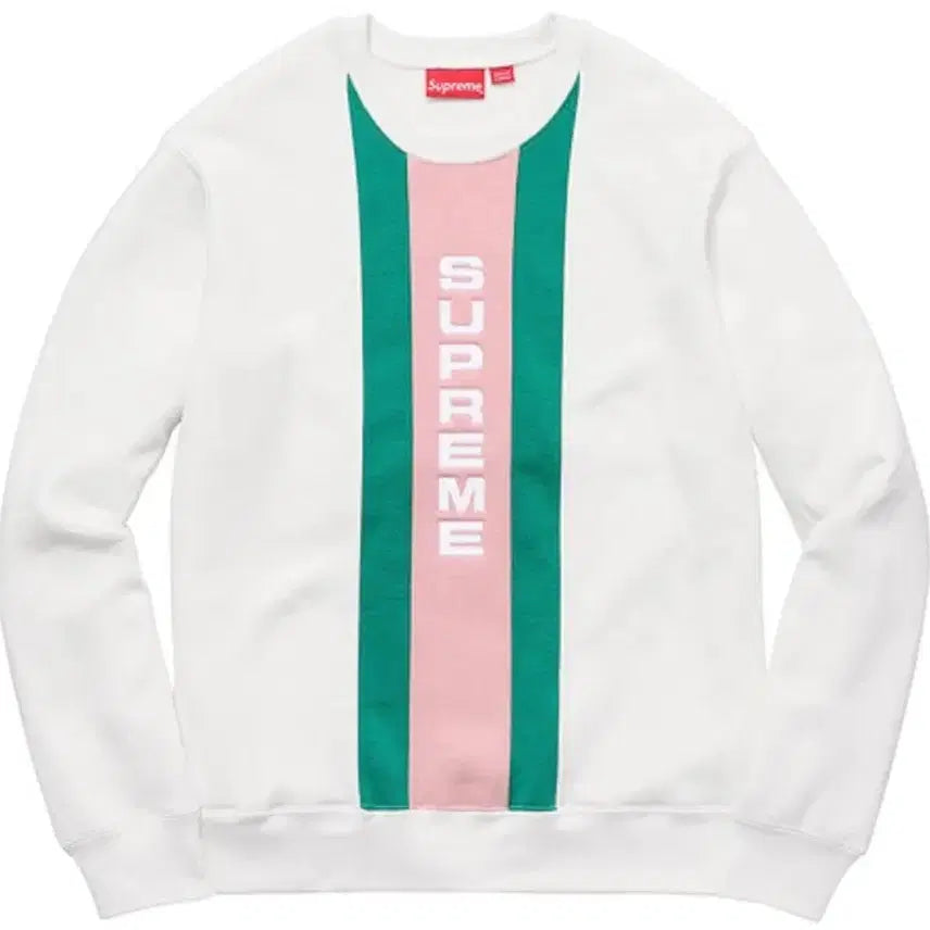 [BUNJANG] Supreme 17ss Vertical Logo Crewneck White / [새상품, 정품] 희귀매물 슈프림 17ss 버티컬 로고 크루넥 화이트