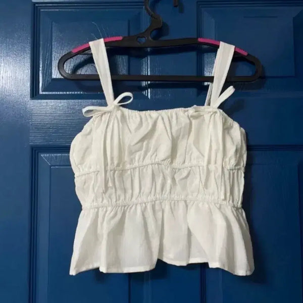 [BUNJANG] S Sleeveless Bustier Top / [S] 나시 뷔스티에 각 5천원(새옷)