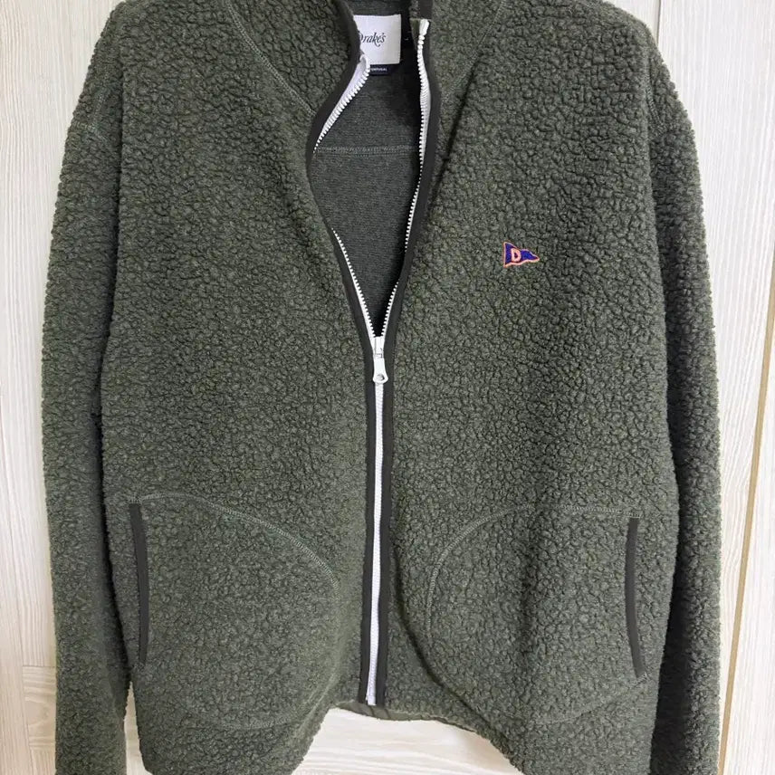 [BUNJANG] Drakes Olive Fleece Jacket (L) / 드레익스 올리브 플리스 L