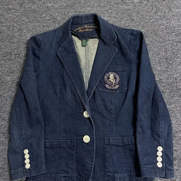 [BUNJANG] Ralph Lauren Lauren Crest Patch Jacket / 랄프로렌 로렌 진스 코 크레스트 패치 자켓