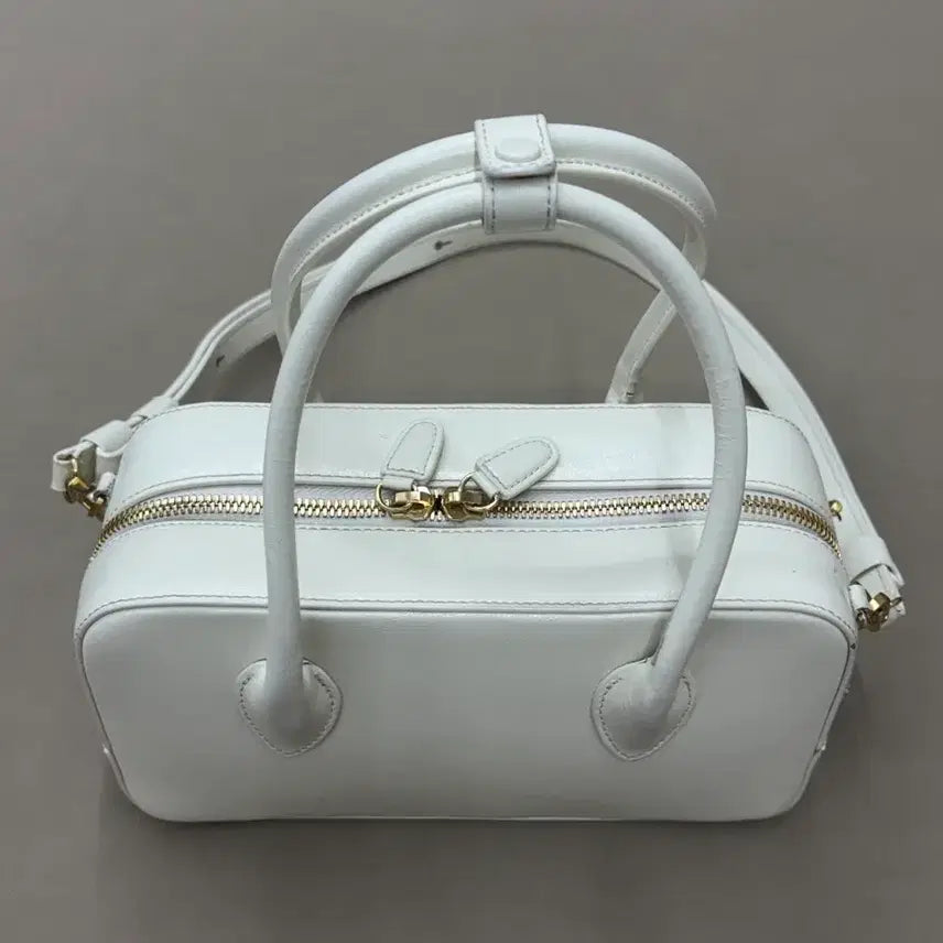 [BUNJANG] Demeriel Bowling Bag Medium Cream / 드메리엘 볼링백 미듐