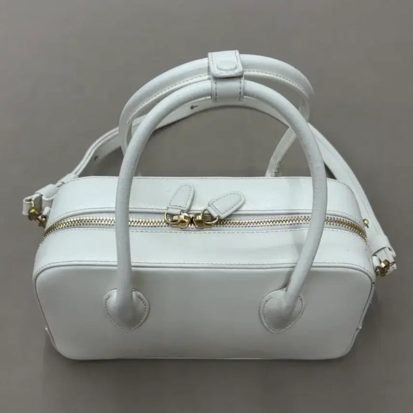[BUNJANG] Demeriel Bowling Bag Medium Cream / 드메리엘 볼링백 미듐