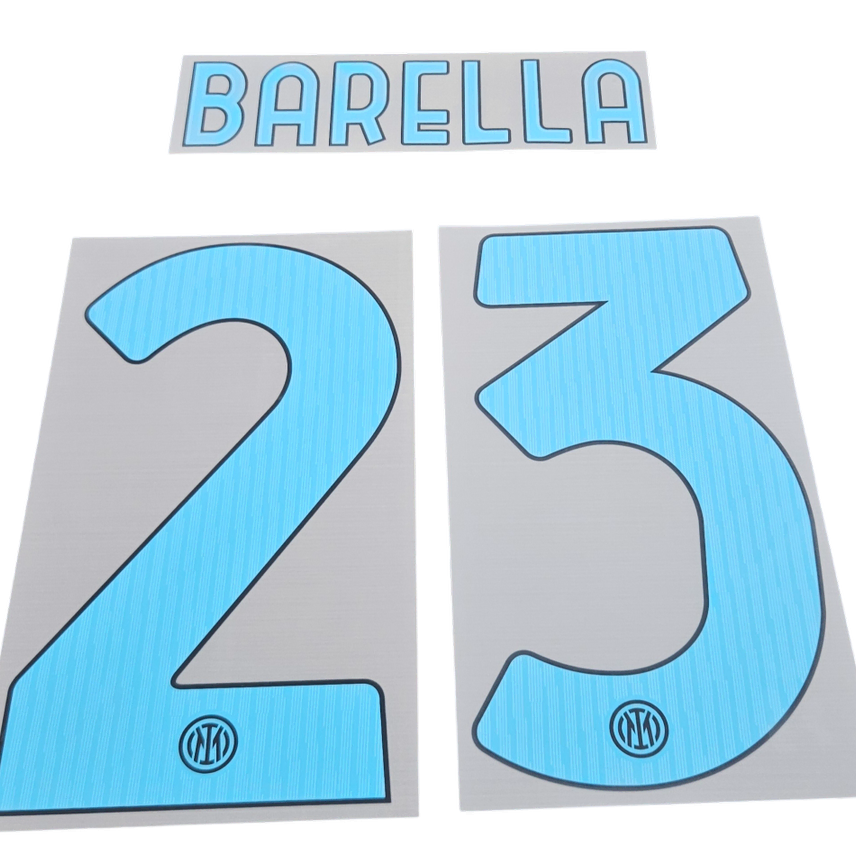 [BUNJANG] Inter Milan 25-26 Barella Official Name Set / 오피셜 25-26 인터밀란 바렐라 네임셋