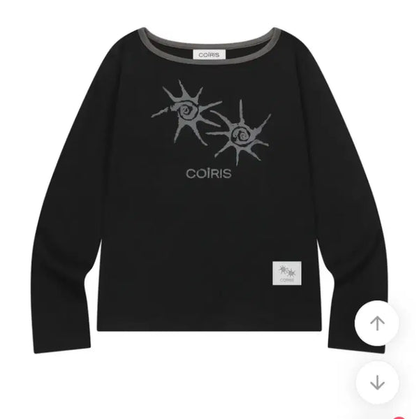 [BUNJANG] Koiris Colorblock One-Shoulder Long Sleeve T-Shirt / 에이블리 코이리스 솔루나 원 숄더 배색 긴팔 티