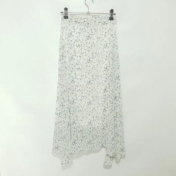 [BUNJANG] Floral Skirt with Back Banding / 뒷밴딩 플로럴 스커트 F_S2378