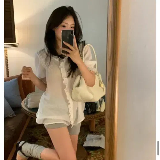 [BUNJANG] Ondemin Pure Frill Blouse / 온드민 ondemin pure frill blouse
