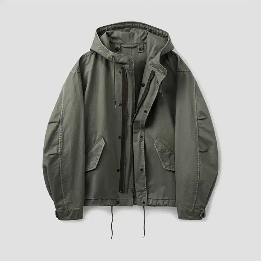 [BUNJANG] UNIONBLUE M51 MIL SHORT PARKA KHAKI GRAY / [M] 유니온블루 M51 MIL SHORT PARKA [KHAKI GRAY]