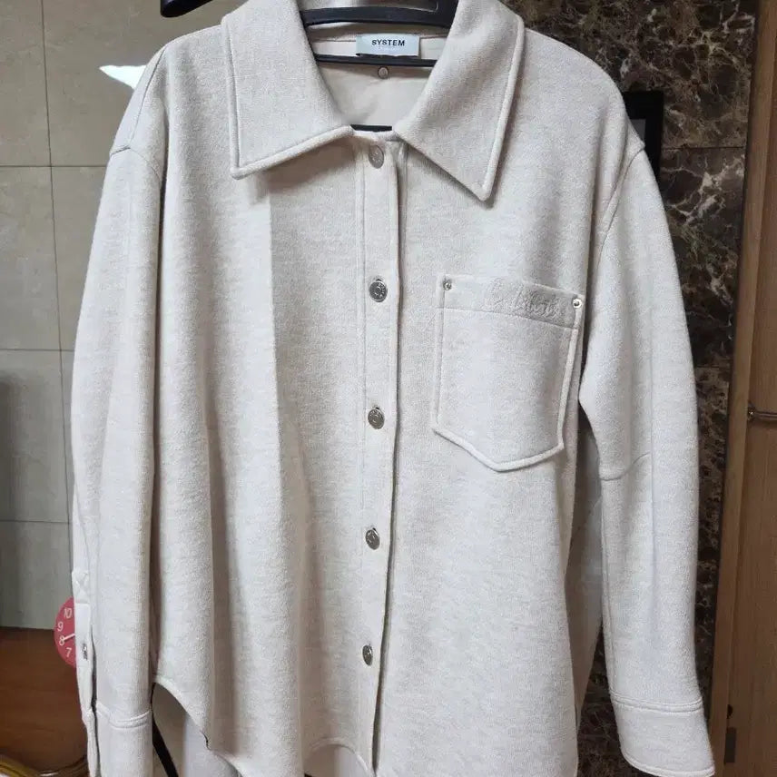 [BUNJANG] System Beige Oversized Shirt Jacket / 시스템셔츠자켓