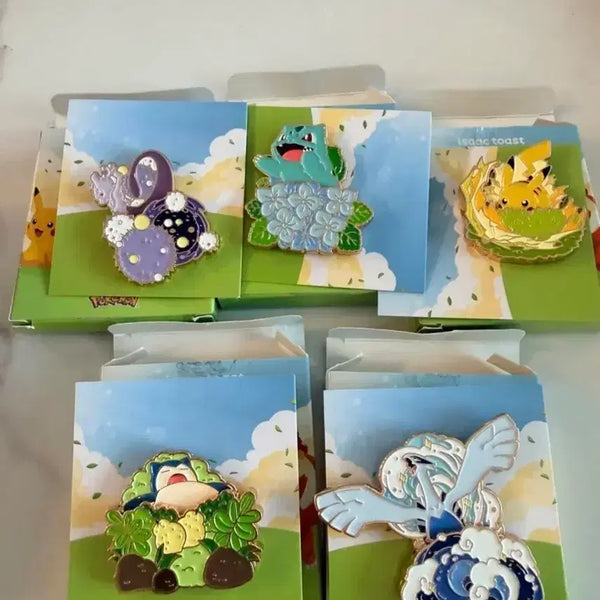 [BUNJANG] Isaac Toast x Pokémon Badge Set / 이삭토스트 포켓몬스터 뱃지