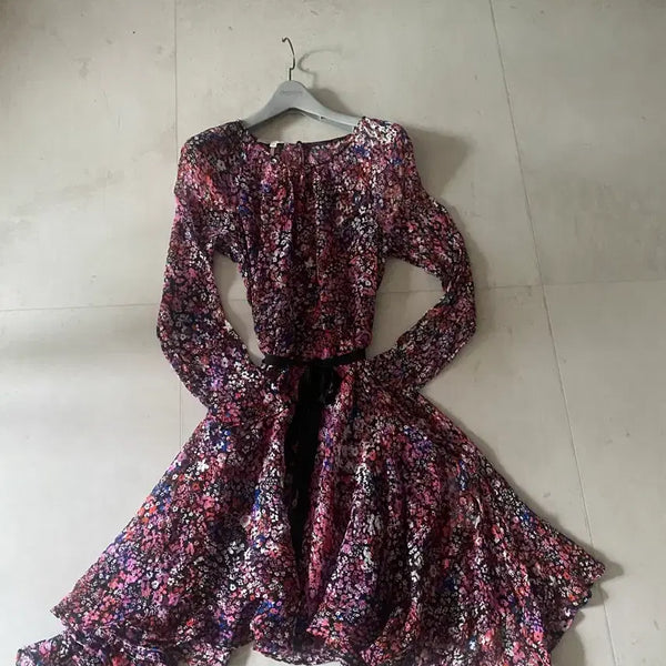 [BUNJANG] Maje Sheer Floral Print Dress Size 55 / 55 마쥬 인기 시스루 원피스. 산드로.띠어리.오즈세컨.레니본.샤틴.마인