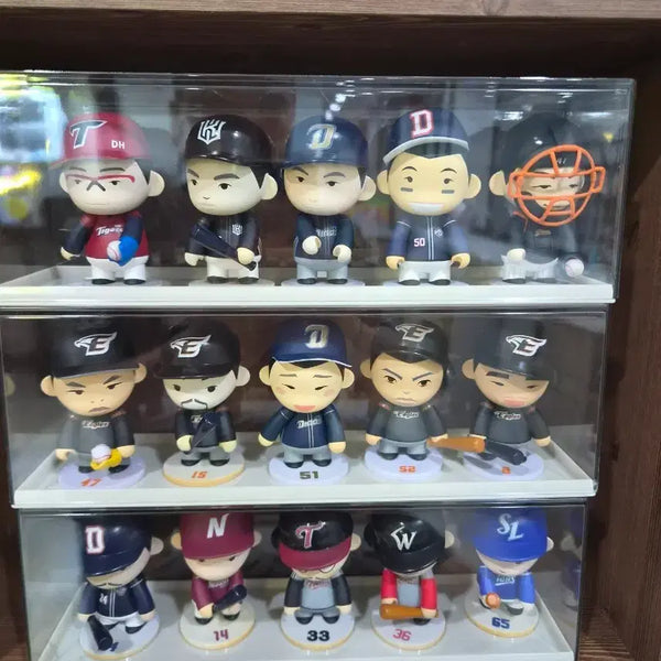 [BUNJANG] KBO Baseball Player Figures Bundle Set (15 Types) with Case / 마지막내림KBO야구피규어 판매합니다.15종일괄 케이스포함