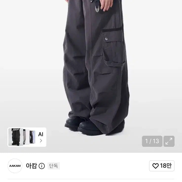 [BUNJANG] Akam Pintuck Cargo Pants / 아캄 핀턱 카고 팬츠