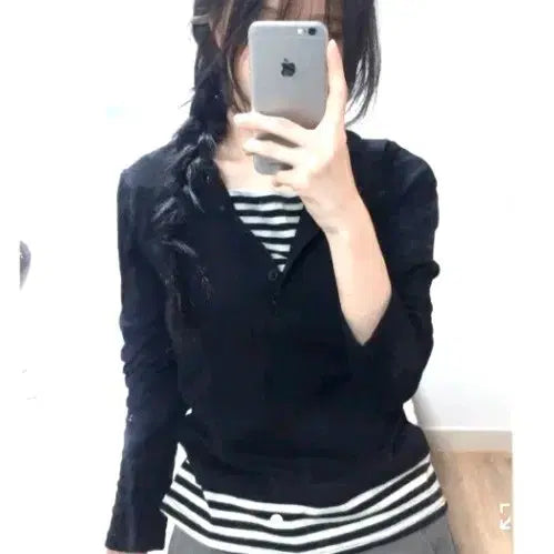 [BUNJANG] Striped Long Sleeve T-Shirt / 스트라이프 긴팔 티셔츠