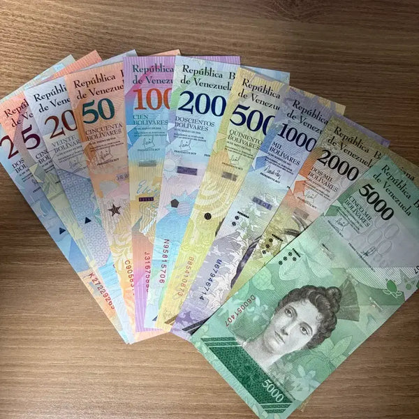 [BUNJANG] Venezuela 10 Different Banknotes (Uncirculated) / 베네수엘라 지폐 10종 (미사용)