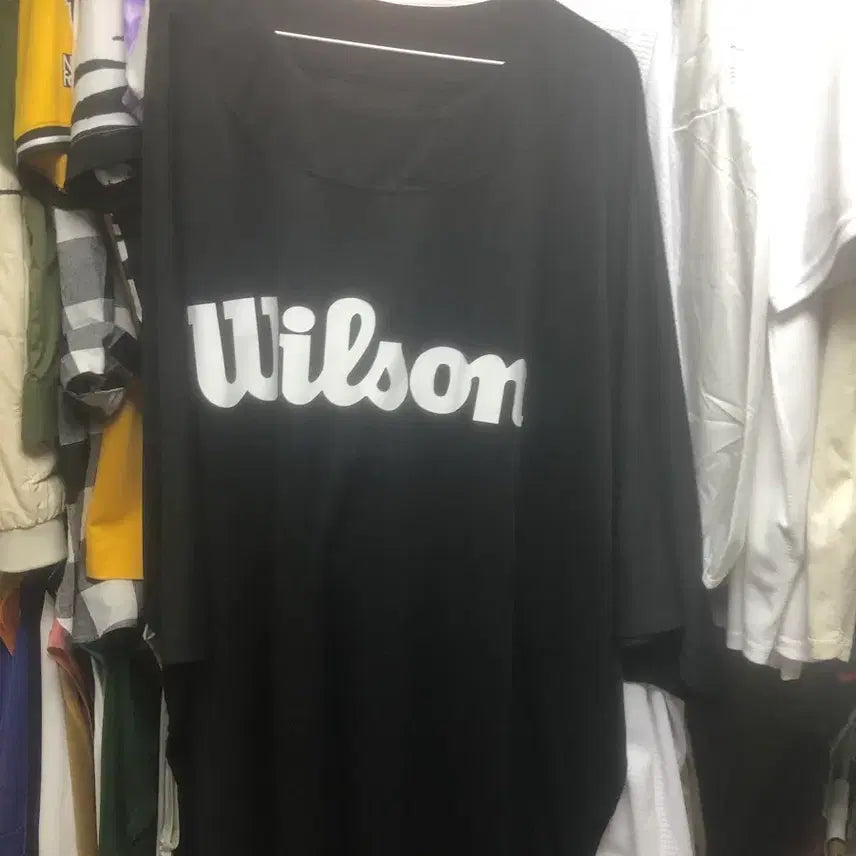 [BUNJANG] Wilson Flame Baseball Icing T-shirt Black / (새거급) 윌슨 불꽃야구 아이싱티 (블랙 색상)