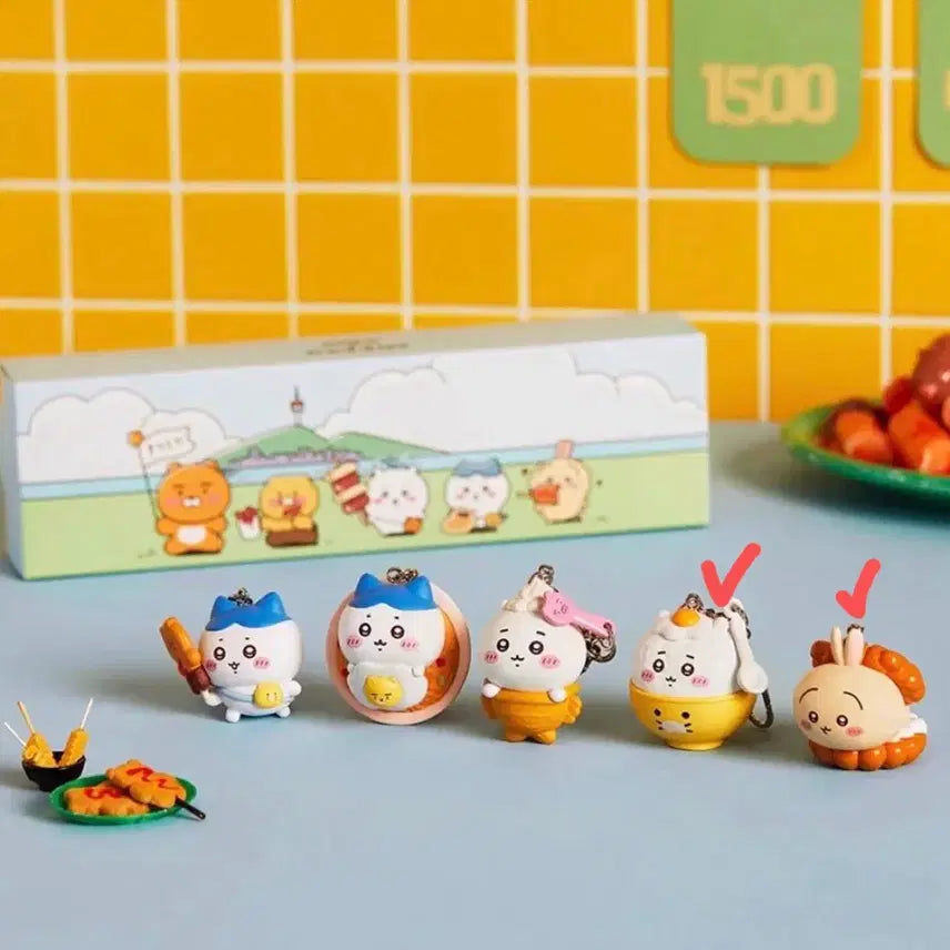 [BUNJANG] Kakao Friends Munjakwi Figure Keyring Bundle / 카카오프렌즈 먼작귀 피규어 키링 2개일괄