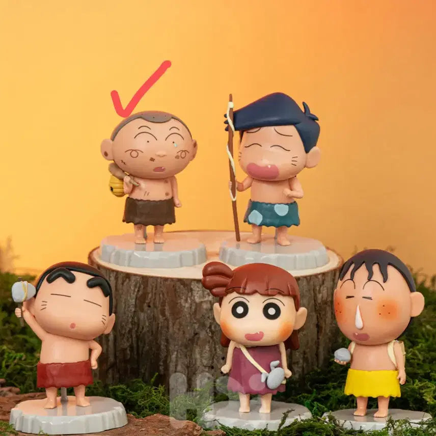 [BUNJANG] Crayon Shin-chan Primitive Era Figure Huni / 짱구는 못말려 원시시대 피규어 훈이