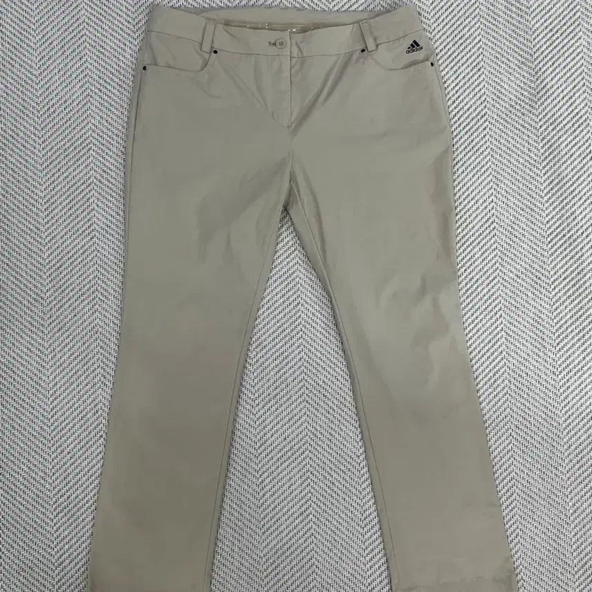 [BUNJANG] Adidas Women's Golf Pants Beige L / 아디다스 여성 골프 팬츠 베이지 L 76