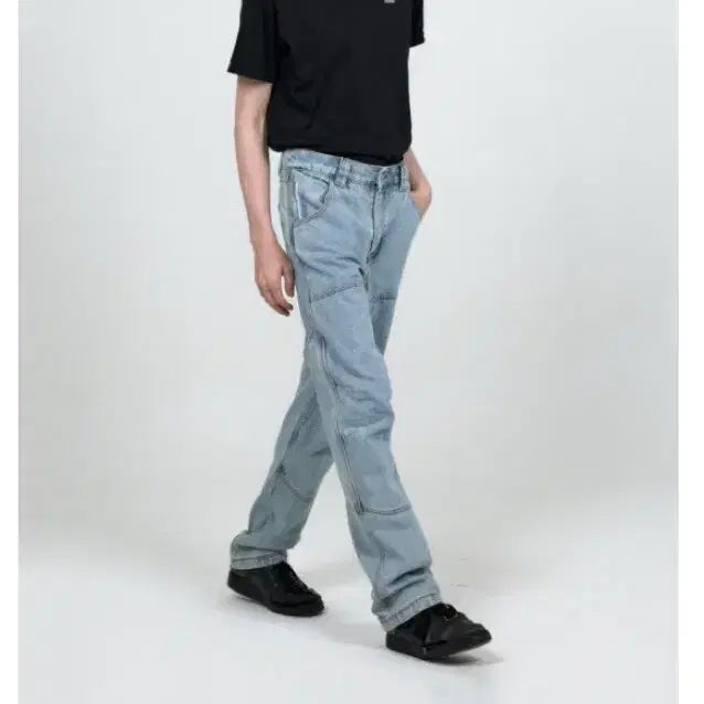 [BUNJANG] Plastic Product Denim Pants Steel Blue S / 플라스틱프로덕트 데님 팬츠 스틸블루 s