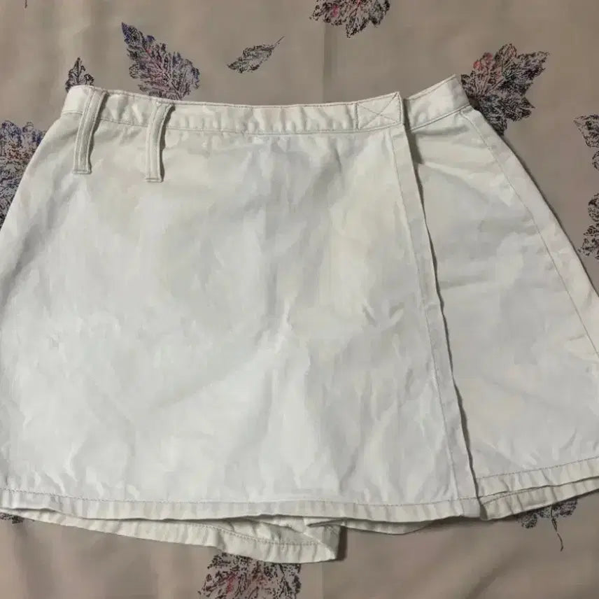 [BUNJANG] White Wrap Skirt / 화이트 랩 스커트