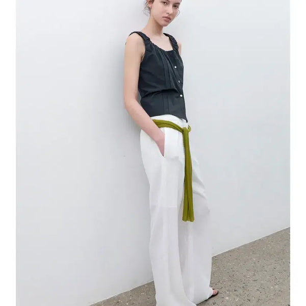 [BUNJANG] Atelier Nine Side String Banding Bootcut Pants / 아틀리에나인 SIDE STRING BANDING BOOTCUT PANTS 바지