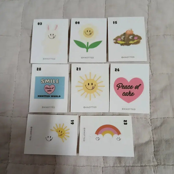 [BUNJANG] Knotted Selectable Sticker / 노티드 띠부씰 1개 선택