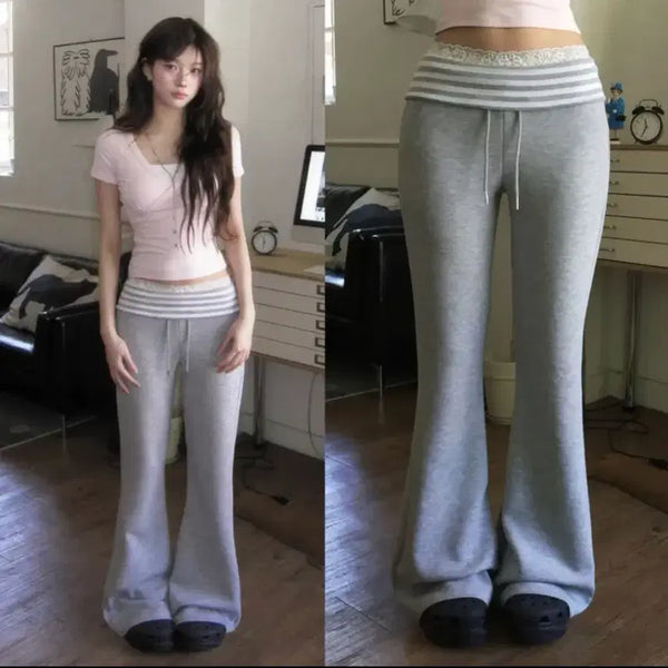 [BUNJANG] Modi Mood Summer Striped Folding Training Pants / 모디무드 여름 폴딩 단가라 트레이닝 팬츠