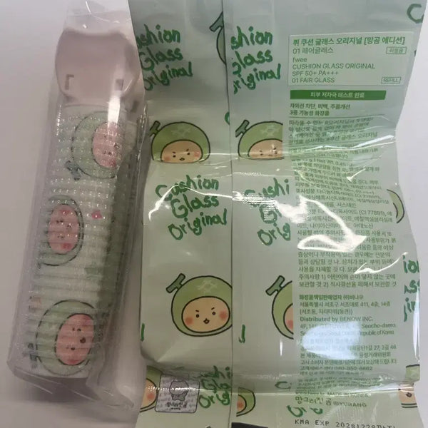 [BUNJANG] POAPANG Mang-Gom Cushion Refill + Case + Tongs / 리필+ 케이스+집게 퓌 망곰 쿠션