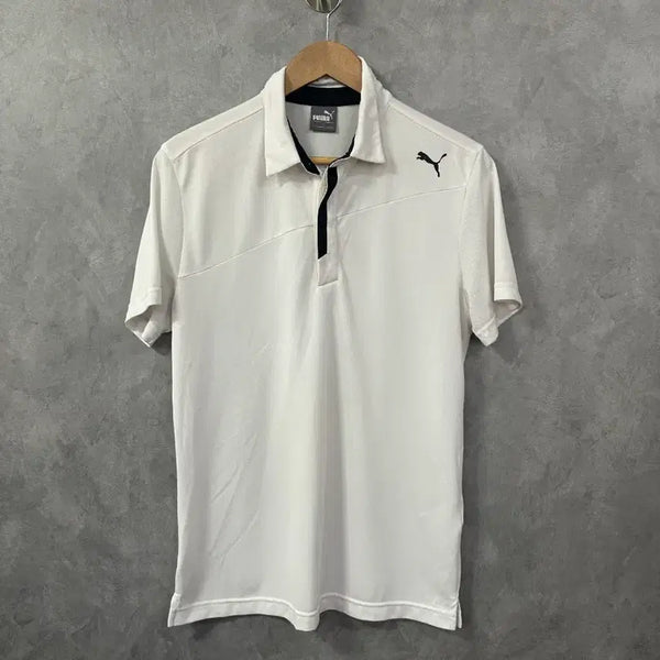 [BUNJANG] Puma Golf Short Sleeve Polo Shirt White L / 푸마 골프 반팔 카라티 화이트 L