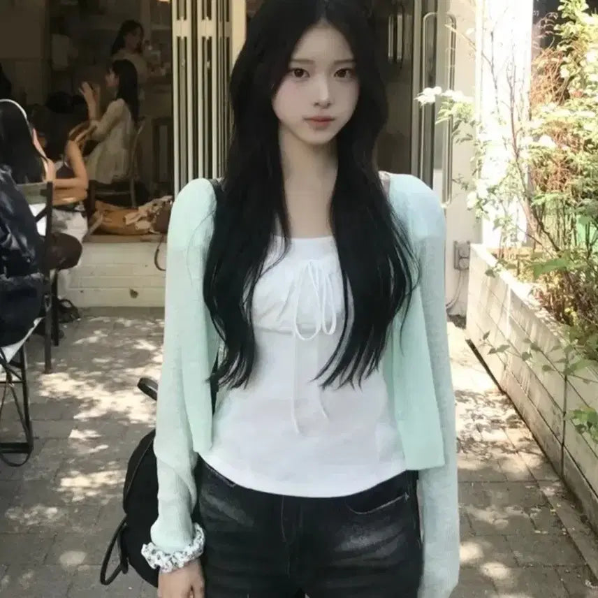 [BUNJANG] SONA "Salanta" Cardigan (Mint/One Size) / [새상품] 소나 살안타템 가디건(민트/F)