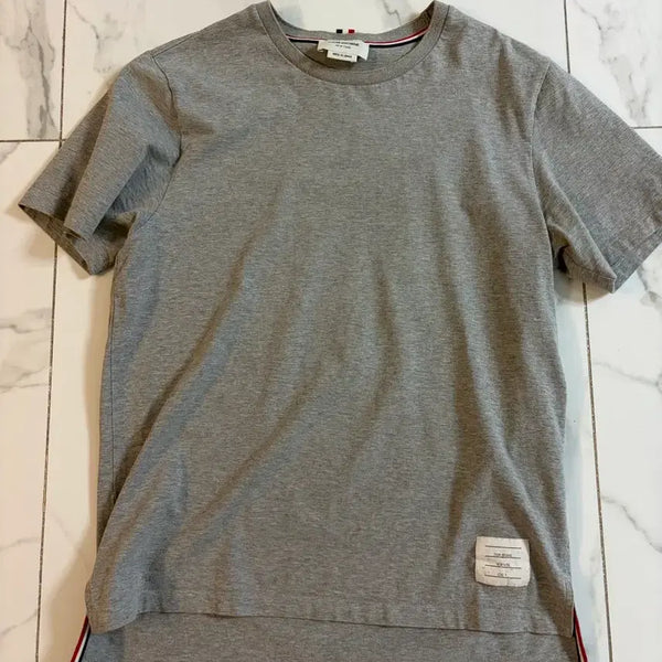 [BUNJANG] Thom Browne Grey Short Sleeve T-Shirt Size 4 / 톰브라운 반팔 티셔츠 그레이 4사이즈