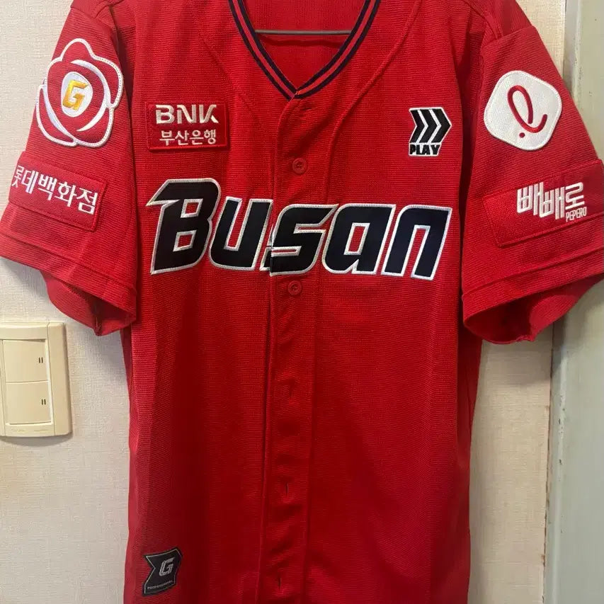 [BUNJANG] Lotte Giants 2025 Dongbaek Premium Performance Jersey, Size 100, No Name / 롯데자이언츠 25 동백 프페 100사이즈 노마킹