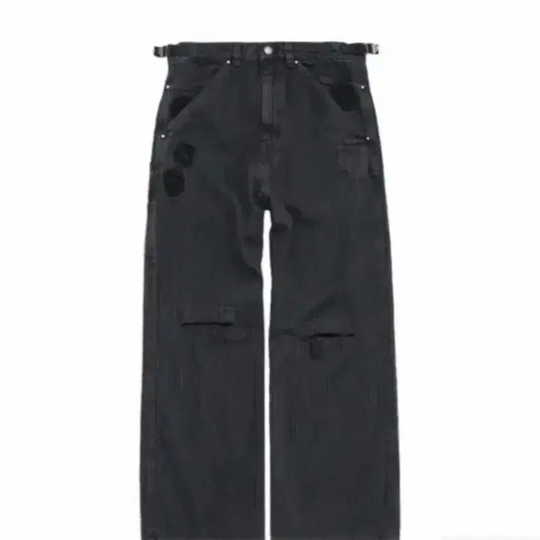 [BUNJANG] Poliloteru 1011 Cross Patched Pants Stripe Black (First Edition) / [2] 폴리테루 1011 크로스 패치드 팬츠 스트라이프 블랙 (초판)