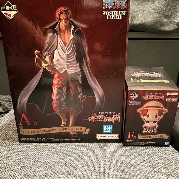 [BUNJANG] One Piece Red-Haired Pirates Shanks Figure (A Prize) & Uta Figure (F Prize) - Sealed / 원피스 빨간머리 해적단 A상 샹크스, F상 우타 피규어 (미개봉)