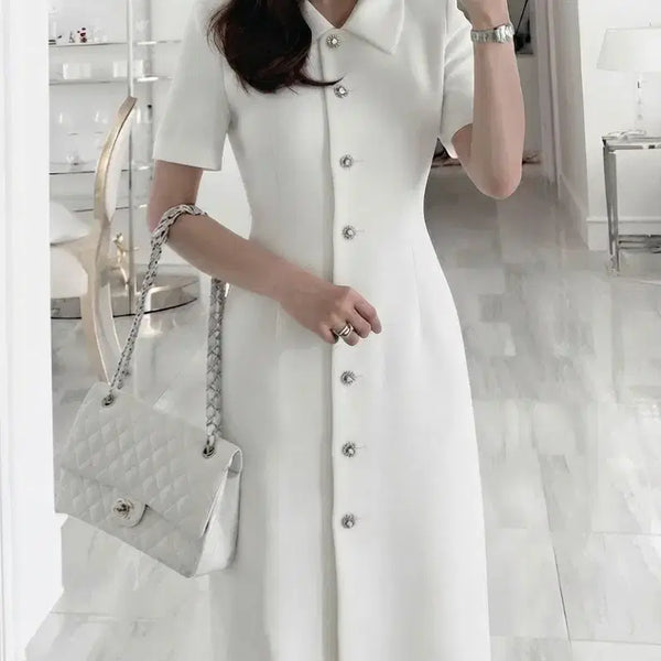 [BUNJANG] LOAR Aowl White Label Dress / (55)로아르 아옳이 시그니쳐 하이레벨 원피스