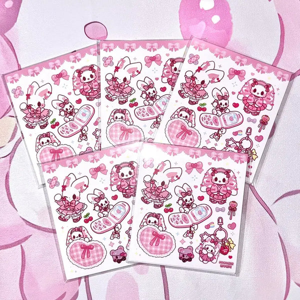 [BUNJANG] Tommy Diary Pink Ins Stickers / 토미 다이어리 핑크 인스