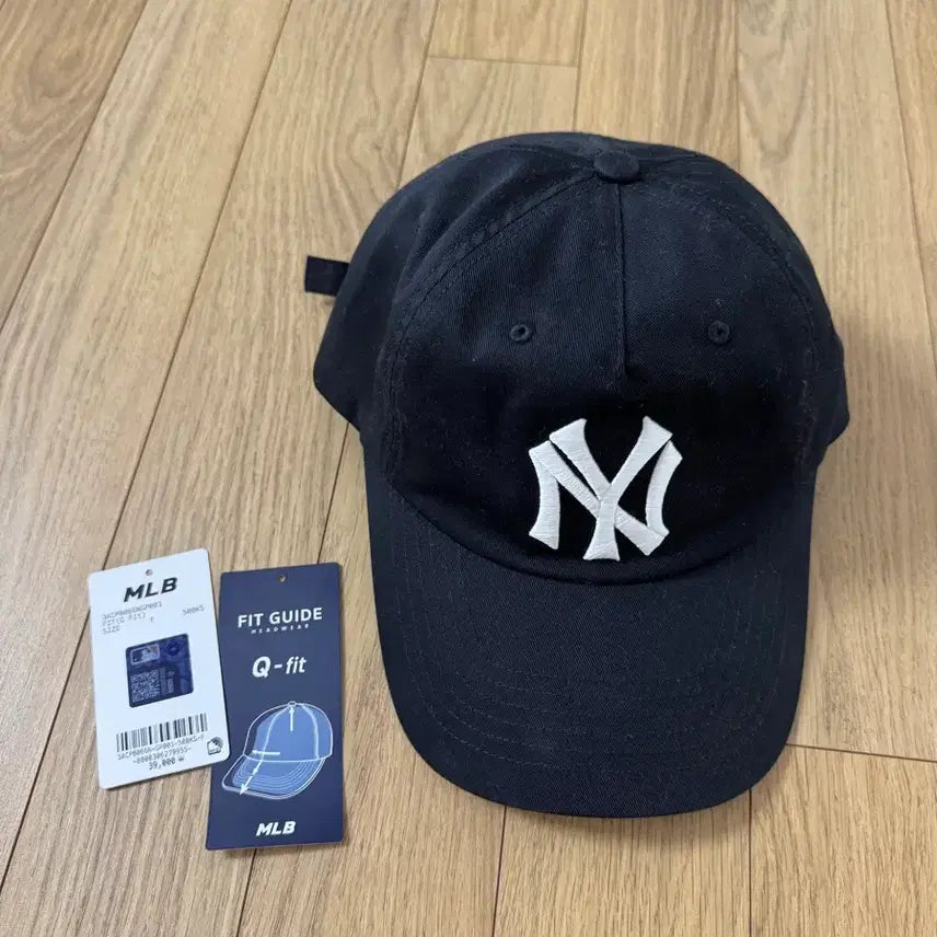 [BUNJANG] MLB Unstructured Ball Cap Black / MLB q핏 언스트럭쳐 볼캡 블랙