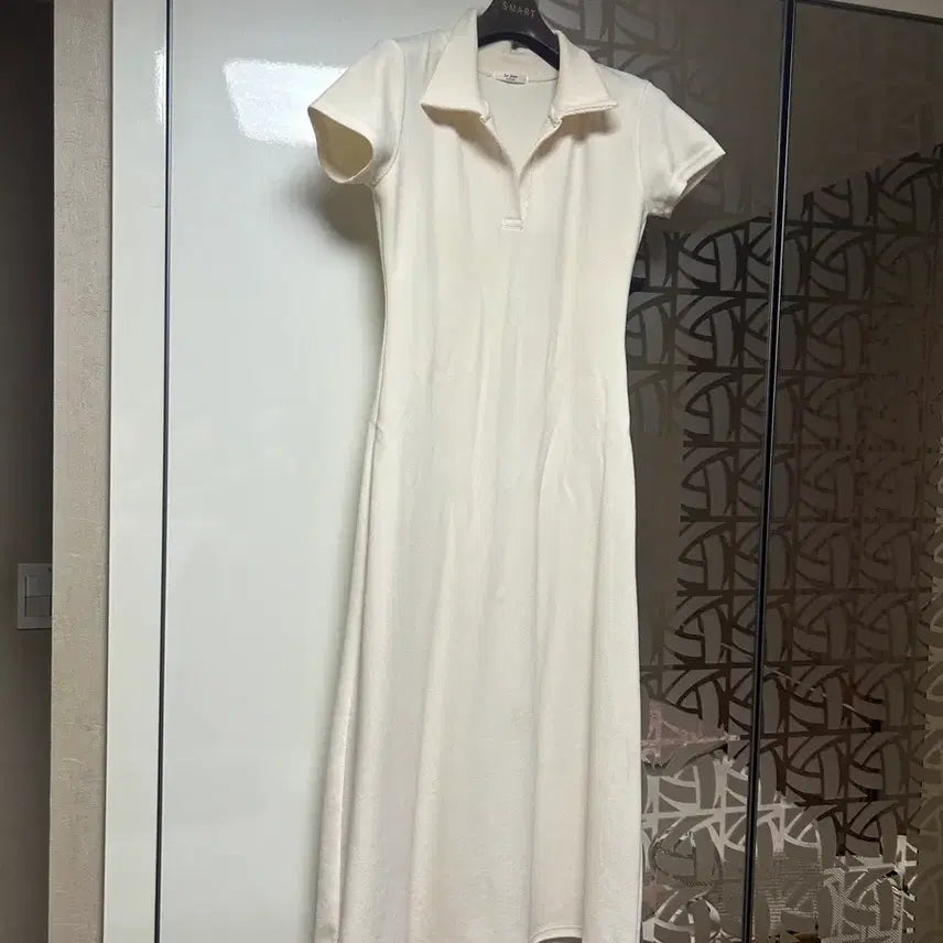 [BUNJANG] Ivory Collar Long Dress / 카라 원피스 아이보리
