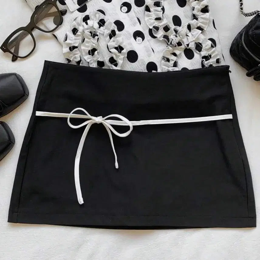 [BUNJANG] Shein Ribbon Skirt / 쉬인 리본 스커트