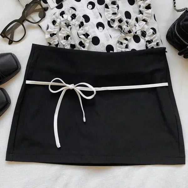 [BUNJANG] Shein Ribbon Skirt / 쉬인 리본 스커트