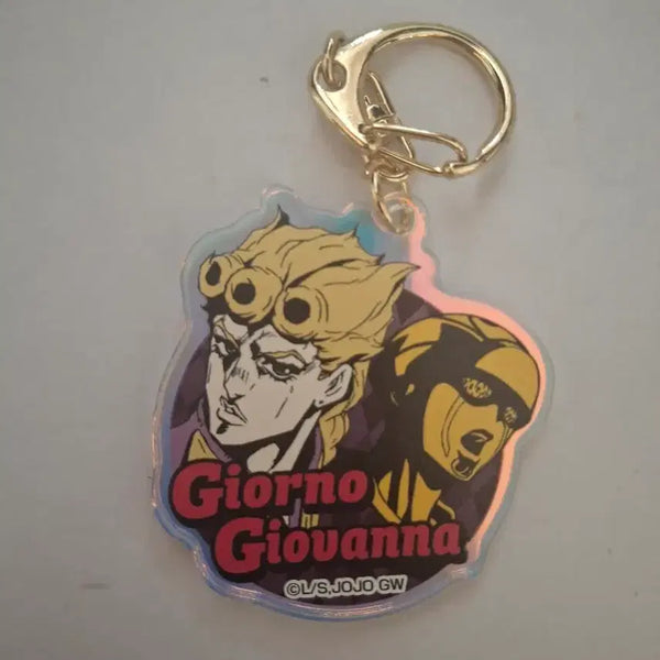 [BUNJANG] JoJo's Bizarre Adventure Part 5 Giorno Giovanna Acrylic Keychain / 죠죠의 기묘한 모험 5부 황금의 바람 죠르노 죠바나 아크릴 키홀더 열쇠고리