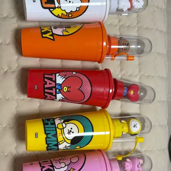 [BUNJANG] BTS BT21 Character Tumbler Mood Lamp Set / 방탄소년단 BTS BT21 캐릭터 컵 무드등 세트